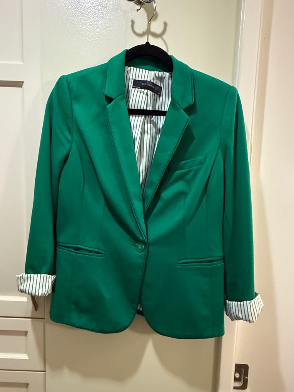 The Limited Emerald Green Single-Button Tailored Blazer